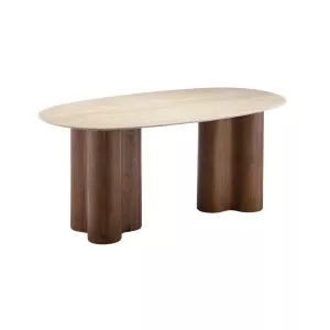 Eettafel Oslo - Bruin/Firestone Marble