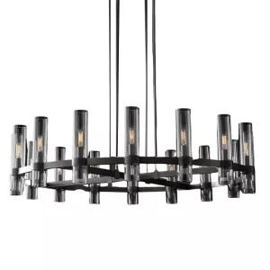 Hanglamp Candle Crown - Black 60 cm
