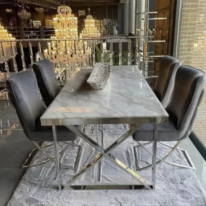 Eettafel Rixos - Wit Marmer