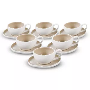 Koffieset Barles- 12 Delig  - Taupe