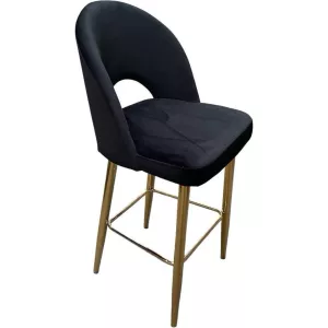 Barkruk Louis - Velvet Zwart/Goud