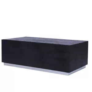 Salontafel Black Bonito – Blok Zilver 130 x 70 cm
