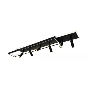 Plafondspot Luxar - Zwart 100 cm