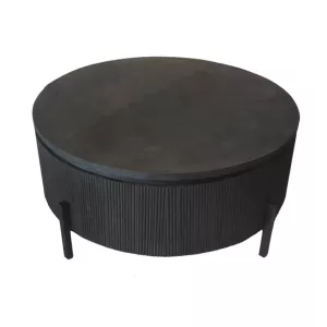 Salontafel Black Bonito Foster - Rond Zwart