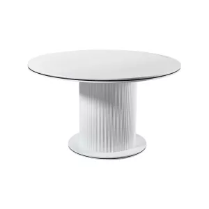 Eettafel Aqua White / Black - Rond