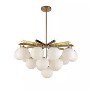 Hanglamp Cloud Opaal Glas - 16 lichts