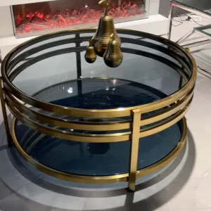 Salontafel Molly - Gold/Smoke Glass