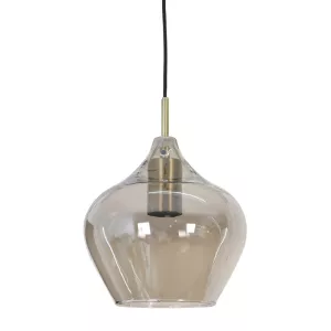 Hanglamp RAKEL - smoke/goud - 1L