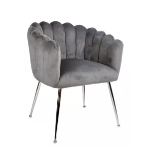 Eetkamerstoel Violet - Grijs/Zilver