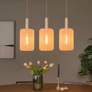 Hanglamp Corina Beige - 3 Lichts