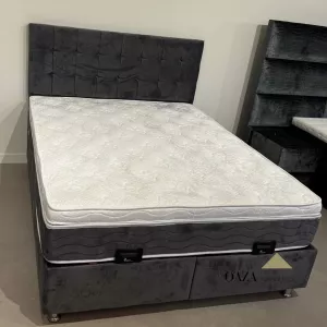Boxspring Lille Velvet Incl. Opberg - Antraciet