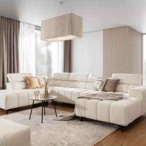 U - Bank Ragusso Beige - Incl. Opberg en Slaapfunctie