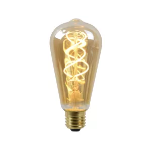 LED Bulb - Filament lamp - Ø 6,4 cm - LED. - E27 - 1x5W 2200K - Amber