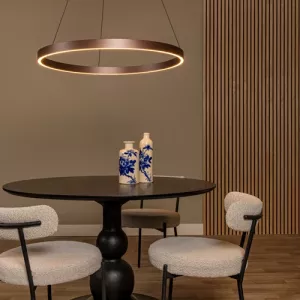 Hanglamp Liane - Bruin - Rond