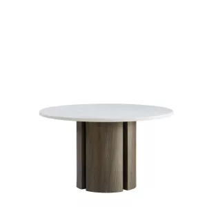 Eettafel Orleans Rond - Wit Marmer 