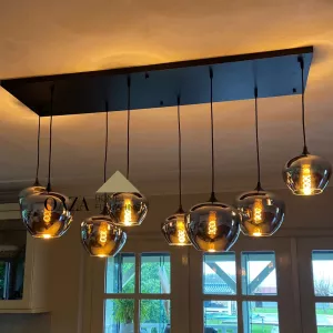 Hanglamp Apple Smoke Bulbs - 8 Lichts