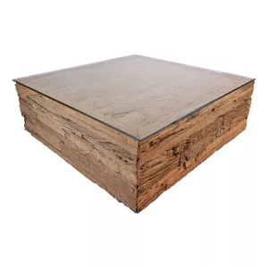 Salontafel Sleeperwood – BLOK 100 x 100 x 45 cm