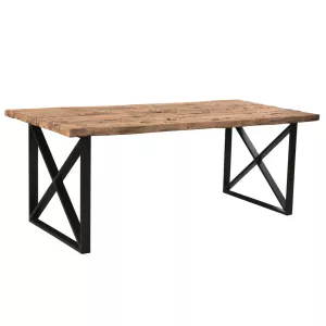 Eettafel Sleeperwood – Rixos Poot Zwart – 160 x 90 x 75 cm
