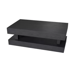 Salontafel Toledo Plain Veneer met Lades - Zwart