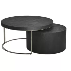 Salontafel Fox - Black Bonito Zilver