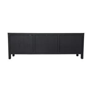 Tv-Meubel Teak Fineer - Zwart