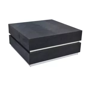 Salontafel Bonero Bonito - Blok Zilver 100 x 100 cm