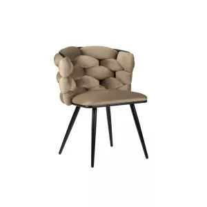 Eetkamerstoel Chico Velvet - Sand/White