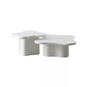 Salontafel Organisch Wit - 2 delig