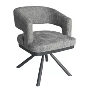 Eetkamerstoel Inari - Grijs / Zwart