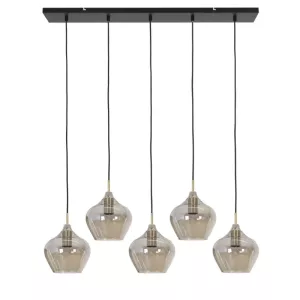Hanglamp RAKEL - smoke/goud - 5L