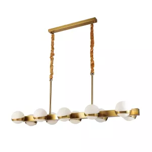 Hanglamp Celine Opaal Glas - 10 lichts