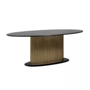 Eettafel Ovaal - Allure x Black Marble