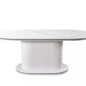 Eettafel Aqua White / Black 