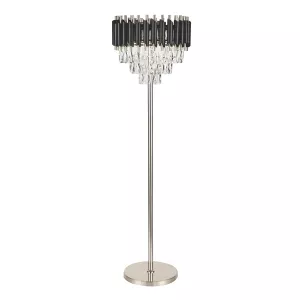 Vloerlamp Pearl Zwart/Zilver