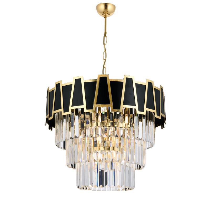 Crystal Hanglamp Zwart/Goud – Eric Kuster Stijl