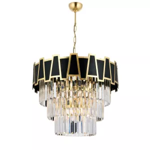 Crystal Hanglamp Zwart/Goud – Eric Kuster Stijl