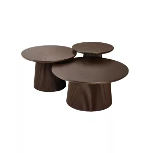 Salontafel Terrence 3-delig  - Bruin Fineer 
