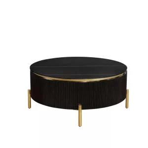 Salontafel Aqua Black - Ø 100 cm