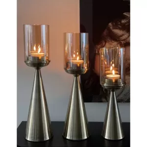 Set van 3 Kandelaren - Goud / Champagne