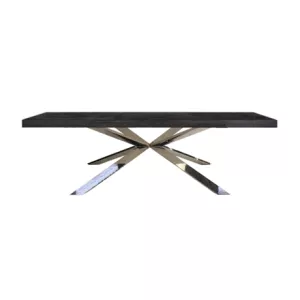 Eettafel Black Bonito – Visgraat Look – Octopus 200 x 90 x 75 cm