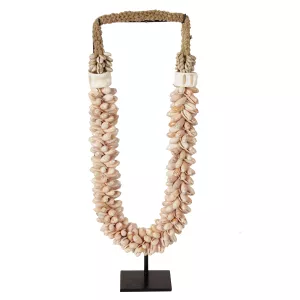 Schelpenketting op Standaard - Zalm Small